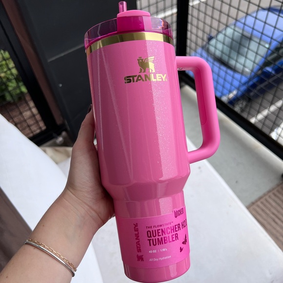 LIMITED EDITION WICKED PINK Stanley Quencher H2.0 FlowState 40oz Tumbler, GLINDA - Picture 5 of 6